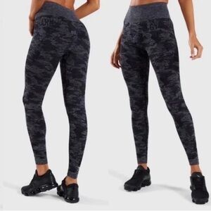 Gymshark Adapt Camo Seamless Leggings•Asphalt Grey/Black